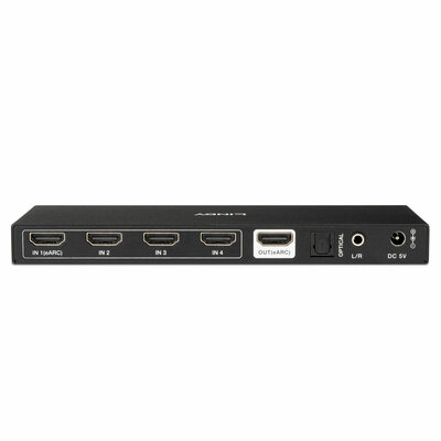 Video selektor/switch HDMI 4IN/1OUT, Automatický, Audio extraktor, EDID, eARC, UHD 8K@60Hz 48G