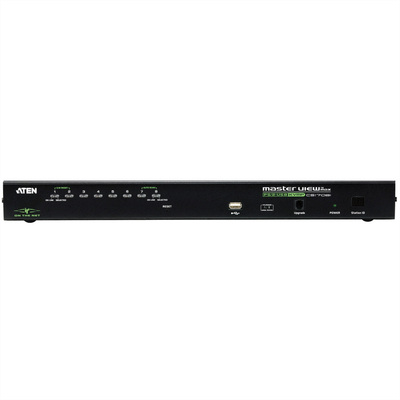 KVM switch/prepínač cez IP 8PC, VGA, PS2+USB, 19'' s OSD