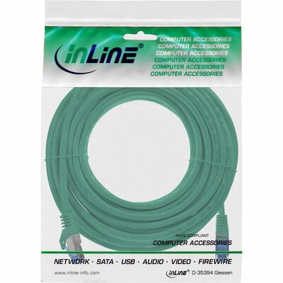 S/FTP (PiMF) Patchkábel LSOH TPE 1.5m cat.6a, zelený, CCA, flexiblný