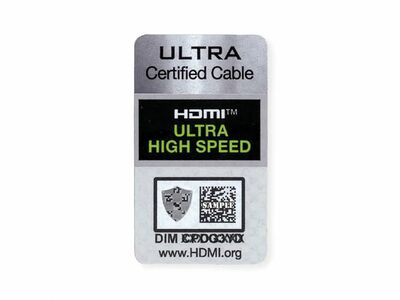 Kábel HDMI M/M 2m, Ultra High Speed+Eth, 8K@60Hz, HDMI 2.1, pozl. kon., čierny, cert., Roline Green