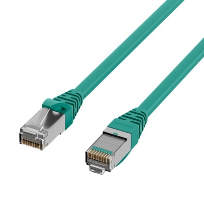 S/FTP Patchkábel PUR 25m cat.5e, zelený, Cu, SuperFlex