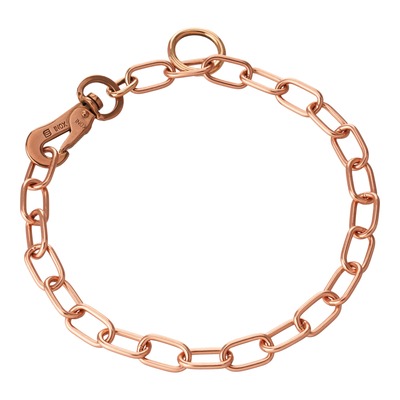 Obojok retiazkový nastaviteľný 3mm/55cm, karabína, stredné oko, CUROGAN, HS