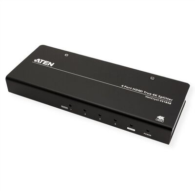 Video distribútor/splitter HDMI 1IN/4OUT UHD 4K@30Hz, čierny