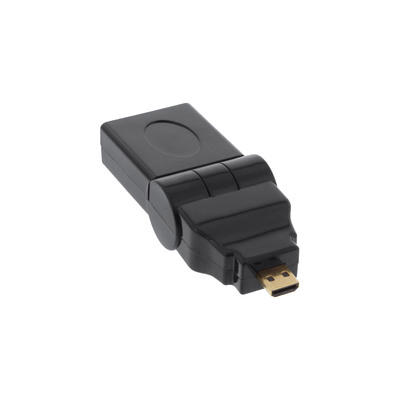 Adaptér HDMI/HDMI micro F/M 4K2K, otočný, 90°