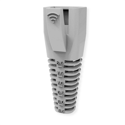 Krytka na konektor RJ45, pre ø 5.5 až 8.5mm, sivá, 10ks/bal
