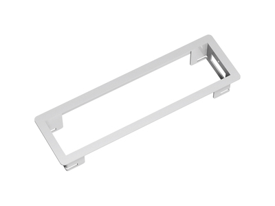 Power Frame rámik 3 pozície, 241x73x36mm, oceľ, biely