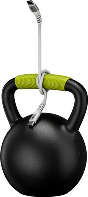 Kábel USB 2.0 Typ C CM/CM 1m, High Speed, Power Delivery 60w 20V3A, textilný oplet, biely