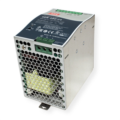 Napájací zdroj MEAN WELL SDR-480-24, montáž na DIN, 480W, 24V DC, 85.5x125.2x128.5mm