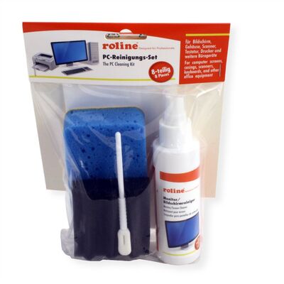 Sada čistiaca pre kanceláriu, Roztok čistiaci na Monitory, TV a Plasty, spray, 125ml + utierka/hubka