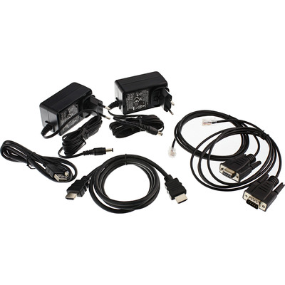 Predĺženie KVM cez TP do 100m, HDMI 4K@30Hz, USB, IR, RS232, (aj cez LAN/TCP/IP)