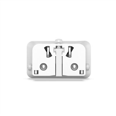 Nabíjačka USB 230V 2port, EU/UK/US, 1xUSB A, 1xUSB Typ C, 25W, PD, QC 3.0, cestovná/skladacia, biela