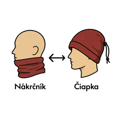 Nákrčník / čiapka fleece, sivá
