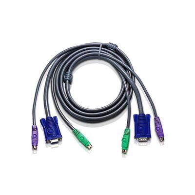 Sada káblov pre KVM VGA M/F, PS2 M/M 1.8m