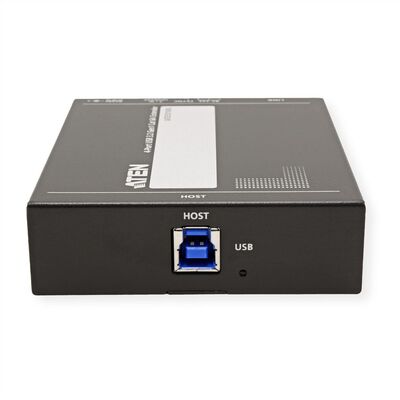 Predĺženie USB 3.2 Gen 1 cez TP do 100m, USB hub (4port), 5Gbps, RS23, PoC (PowerOverCable), čierny