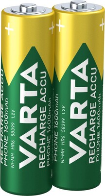 Batéria VARTA RTU nabíjacia AA (2ks) 1.2V 1600mAh NiMH (HR6 58399) 2BL