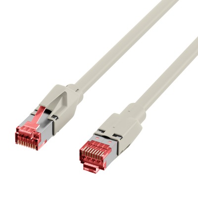 S/FTP (PiMF) Patchkábel LSOH 7.5m cat.6a, sivý, Cu, Dätwyler 7702 s TM21
