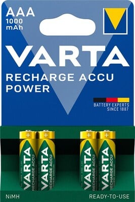 Baterka VARTA RTU nabíjacia AAA (4ks) 1.2V 1000mAh NiMH (HR03 56736) 4BL