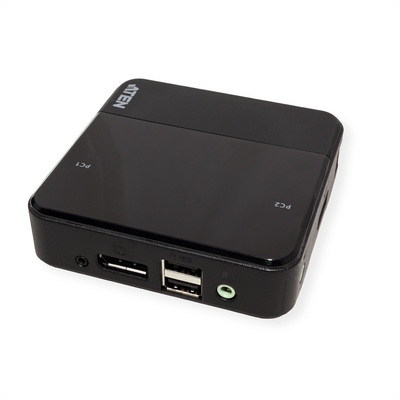 KVM switch/prepínač 2PC, DisplayPort, USB hub, audio