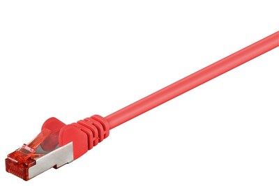 S/FTP (PiMF) Patchkábel LSOH 1.5m cat.6, červený, Cu