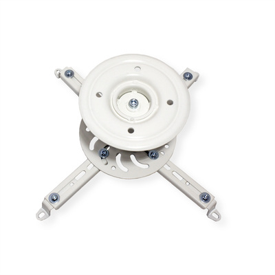 Držiak pre projektor, stropný, s kĺbom, max. 25kg, dĺžka 135mm, rozteč 80-500mm, biely §§