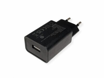 Nabíjačka USB 230V 1port, 1xUSB QC3.0, 3A, 18W, Power Delivery, čierna