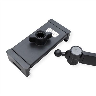 Držiak pre tablety 4.7-12.9" na stôl, univerzálny, max 1kg, rameno 470mm, čierny