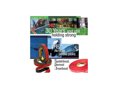 Páska obojstranná 12mm x 16.5m hrúbka 2mm VHB GPH biela