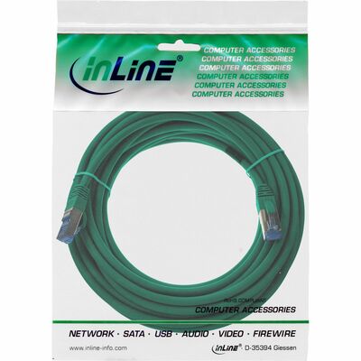 S/FTP (PiMF) Patchkábel LSOH 1.5m cat.6a, zelený, Cu