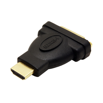 Adaptér HDMI/DVI M/F, priamy, 1920x1200@60Hz, čierny, pozl. konektor