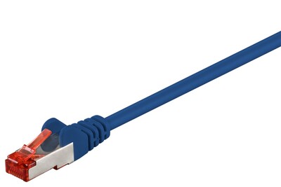 S/FTP (PiMF) Patchkábel LSOH 0.15m cat.6, modrý, Cu