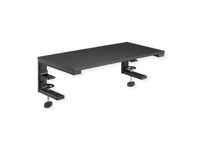 Veľký flexibilný nadstavec/prídavná polička k pracovnému stolu  čierny