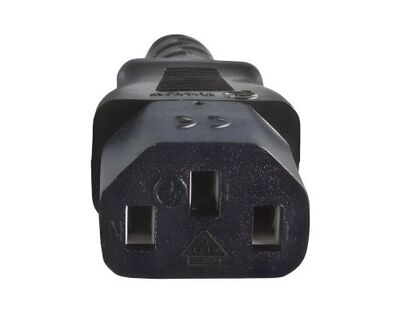 Kábel sieťový 230V, vidlica (BS1363A) UK lomená - C13, 1.8m, 0.75mm², 10A poistka, čierny