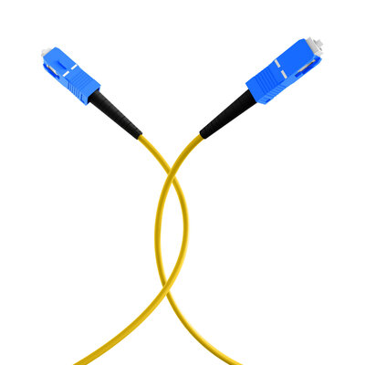 Fiber kábel SC-SC, 1m Simplex OS2(9/125µm), LSOH, G657.A2, ohybný, 3mm, žltý