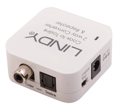 Konvertor Audio Digital, Coaxial / Toslink, s adaptérom, obojsmerný