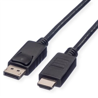 Kábel DisplayPort na HDMI M/M 1m, jednosmerný, max. 1920x1200@60Hz, čierny