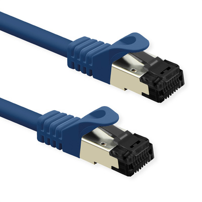 S/FTP (PiMF) Patchkábel LSOH 3m cat.8.1, modrý, Cu, 40GBit/s, 2000MHz