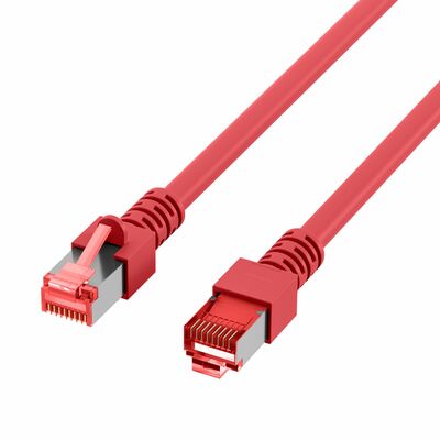 S/FTP (PiMF) Patchkábel LSOH 40m, cat.6, červený, Cu