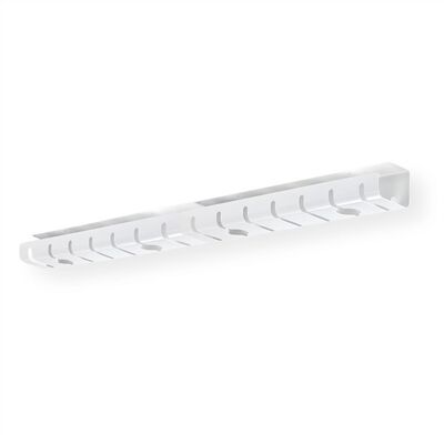 Káblový organizér, žľab na káble pod stôl, hliníkový, 530x110x80mm (DxHxV), biely, 2ks/bal