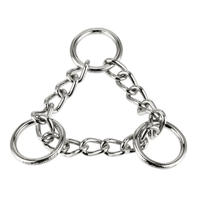 Náhradná sťahovacia retiazka 3mm/21cm, 3 krúžky, poniklovaná oceľ, HS