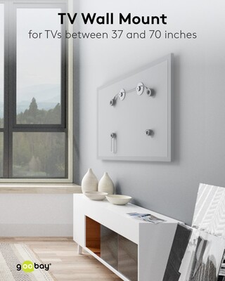 Držiak pre TV 32-55" na stenu, max 50kg, profil 15mm, VESA až 800x600mm, čierny