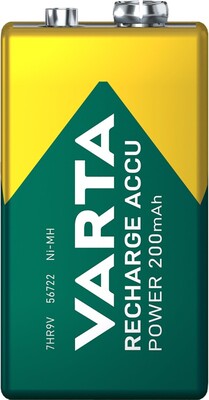 Batéria VARTA RTU nabíjacia 9V 200mAh NiMH (6HR61 56722) 1BL