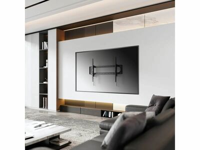 Držiak pre LCD TV na stenu, 60-120", max 120kg, VESA do 900x900mm, s náklonom +-10°, čierny