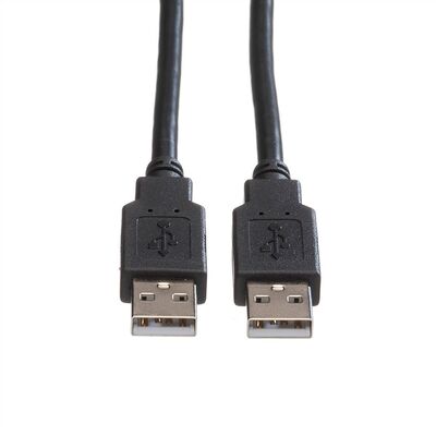 Kábel USB 2.0 A-A M/M 3m, High Speed, čierny