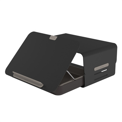 Stojan/podstavec na LCD monitor/notebook, 355x250x50–240mm, max. 6kg, čierny, Bento