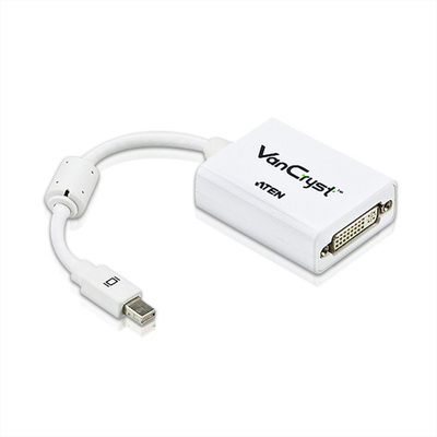 Adaptér mini DisplayPort na DVI-D M/F, 10cm biely