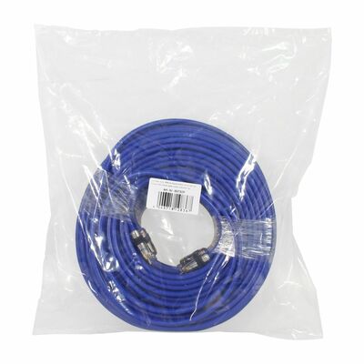 Kábel Cinch 2x audio M/M 30m, modrý, pozl. konektor, Premium