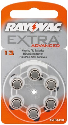 Batéria RAYOVAC Extra Advanced PR48/13A (6ks) 1.4V 310mAh (V13 DA13 HA13) 6BL