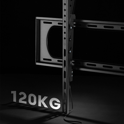 Držiak pre TV 60-120" na stenu, max 120kg, s náklonom +-10°, VESA do 900x600, čierny