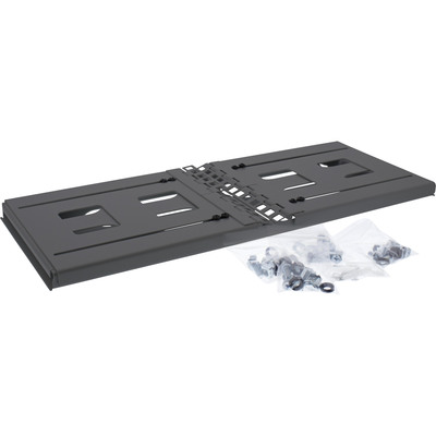 19" Mini skriňa ramova 4U, nastavitelná hĺbka: 240 - 400mm, čierna, RAL9005