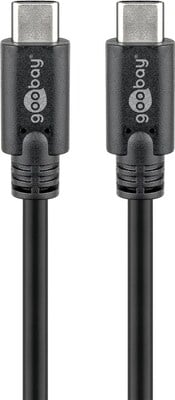 Kábel USB 3.2 Gen 1, Typ C CM/CM 0.5m, 5Gbps, PD 60w 20V3A, čierny